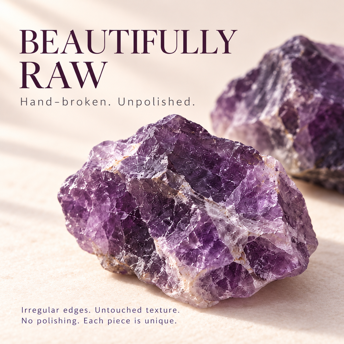 Amethyst Raw Stones — 200g
