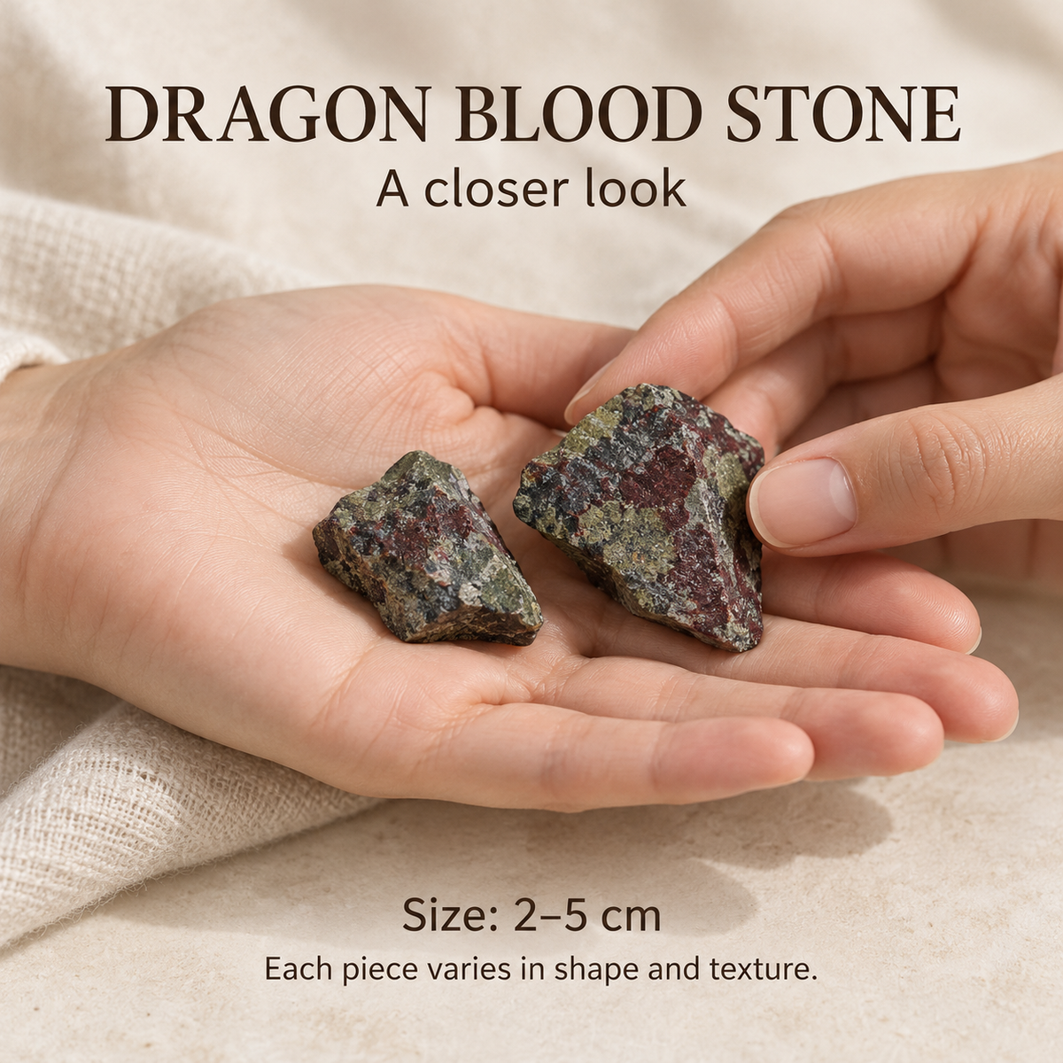 Dragon Blood Stone Raw Stones — 200g