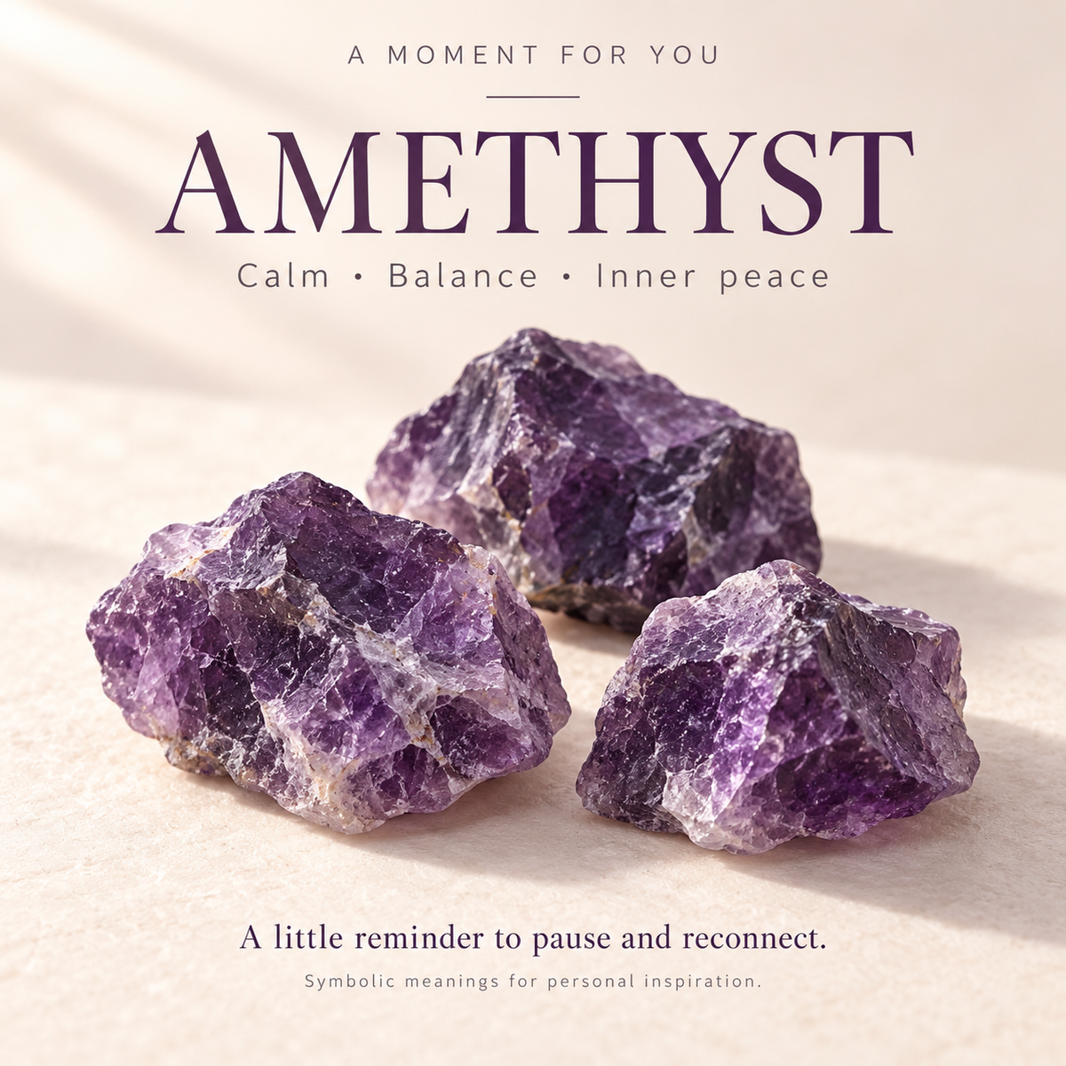 天然浅紫水晶原石 Amethyst