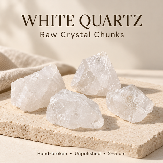Clear Quartz Raw Crystals — 200g