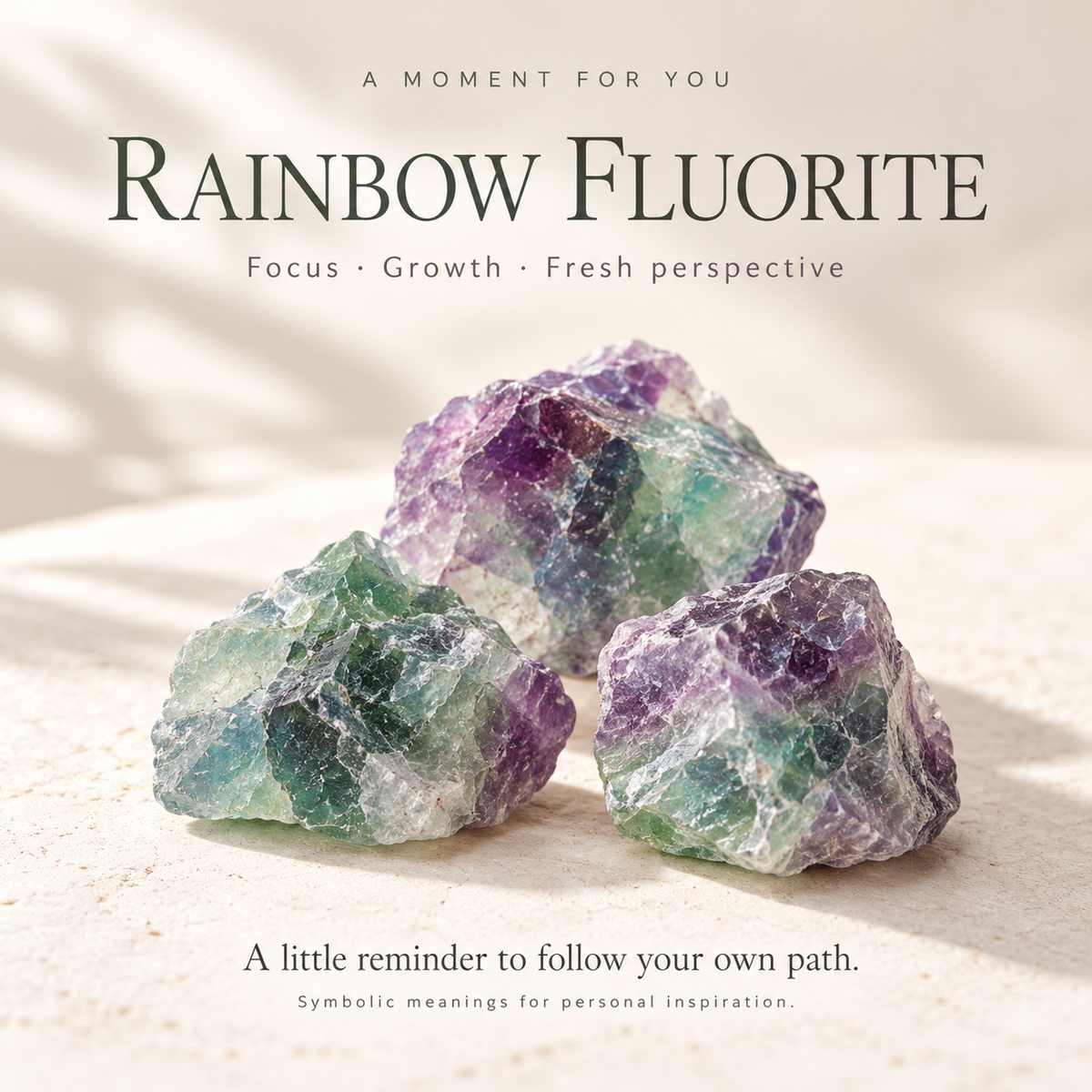 Rainbow Fluorite Raw Crystals — 200g