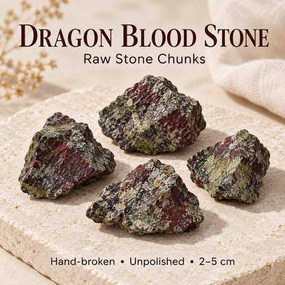 Dragon Blood Stone Raw Stones — 200g