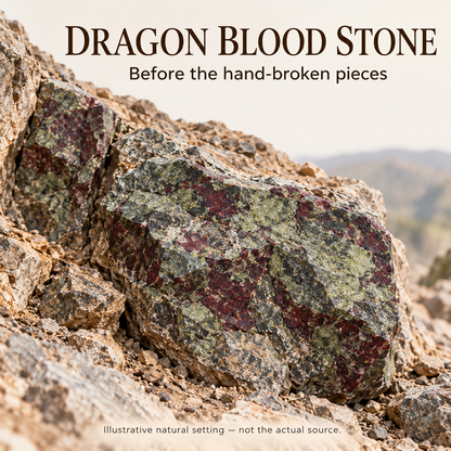 Dragon Blood Stone Raw Stones — 200g